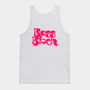 Boss Bitch Pink Aesthetic Tank Top